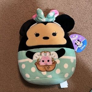 Squishmallow Easter Minnie Mouse 🩵💜🖤